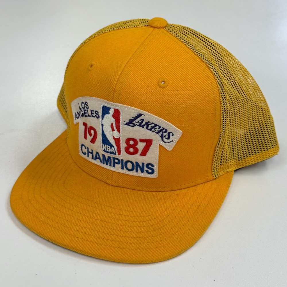 Los Angeles Lakers Snapback 1987 Champions Hat Mitchell & Ness NBA Basketball